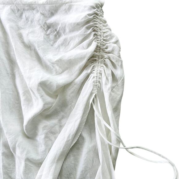 Rumer LouLou Maxi Dress White Linen NEW Size Medium $289 Wedding Beach Grad Prom - Picture 3 of 7